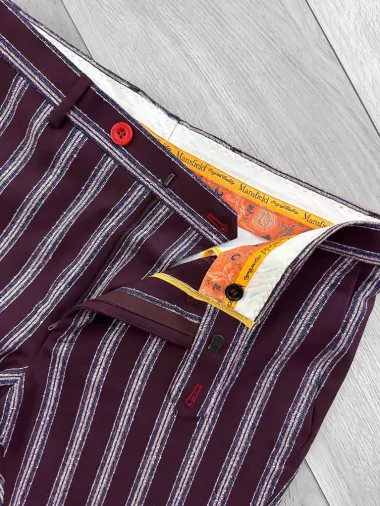 Pantaloni barbati eleganti grena B1556 I5-6